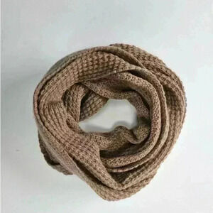 J. Crew Tan Textured Infinity scarf